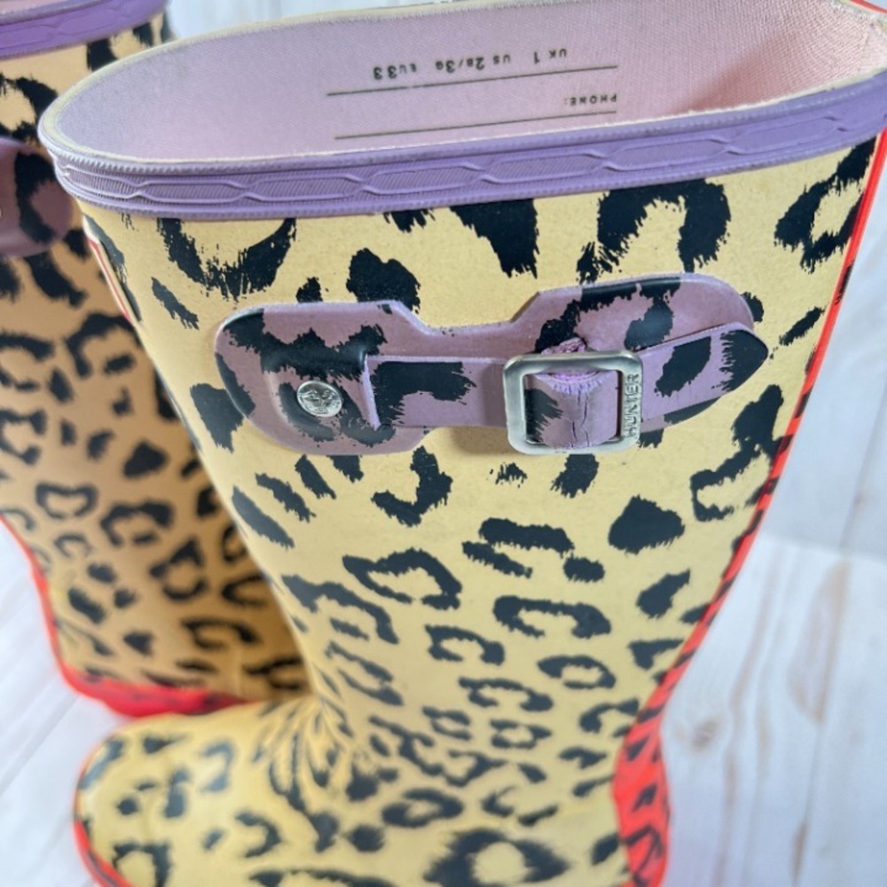 Hunter Original Kids‎ Hybrid Print Rain Boots Size 2/3 - Picture 6 of 9